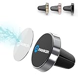 Magnetic Car Mount PAMKER Universal Colorful Air Vent Aluminum Alloy Car Phone Holder Cradle for iPhone 7/6S/6/6S Plus, Samsung Galaxy S7/S6/Note 5, HTC and GPS Devices-[Space Gray]