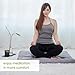 Mindful and Modern Zabuton Meditation Mat – Cotton Meditating Cushion for Best Kneeling and Sitting Support – Large Rectangular Floor Pillow for Zafu or Bench (Slate Grey)thumb 2