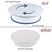 Fixget 10.8'' Cake Decorating Turntable, Rotating Cake Stand Decorating Turntable Supplies with 3 Pcs Decorating Comb/Icing Smoother + 2 Pcs Icing Spatulas with Sided & Angled