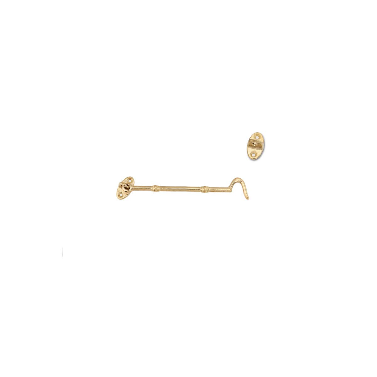 Unifizz Hook and Eye Latch for Window, Door, Fence and Skylight, Vintage Cabin Gate Hook Lock, Retro Cabinet Door Hooks, Open Garden Gate Locks Bolts with Mounting Screws, 15cm, 1pcs