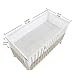 LEKEYE Breathable Mesh Crib Liner,Crib Bumper ,White