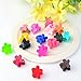 60 Pcs Petal Hair Clips, Bantoye Girls Beautiful Mini Flower Hair Clips Hair Accessories for Girls and Women, Random Color