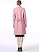 Miya Genuine Double Face Cashmere Coat for Women,Overcoat Women Winter Wool coat Pink Medium