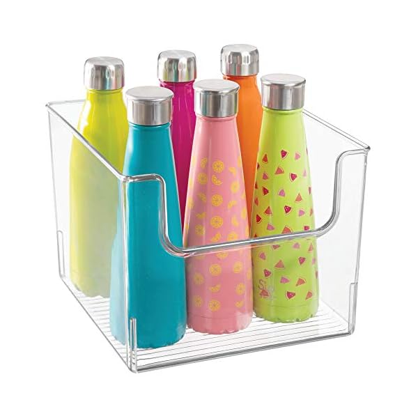 mDesign Set of 4 Storage Trays – Open Top Kitchen Tray for Food Storage Made of Plastic – Ideal in The Kitchen Cupboards…