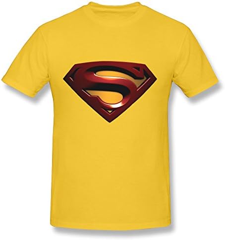 SHJQ Men's T Shirts Unique I'M Superman Logo Kal-El Yellow Size S