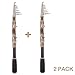 PLUSINNO Telescopic Fishing Rod Retractable Fishing Pole Rod Telescopic Pole Aluminum Saltwater Travel Spinning Rods Spinning Poles (2.4M 7.87Ft (#1))