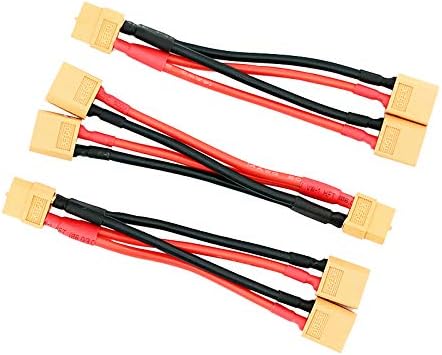 BDHI 3pcs XT60 Parallel Battery Connector 2-Male to 1-Female Adapter Cable for RC Multicopter Quadcopter(BDHI-31) - Image 3