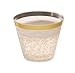 DRINKET Gold Plastic Cups 9 oz Clear Plastic Cups / Old Fashioned Tumblers Fancy Plastic Wedding Cups With Gold Rim 50 Ct Disposable For Party Holiday and Occasions SUPER VALUE PACK