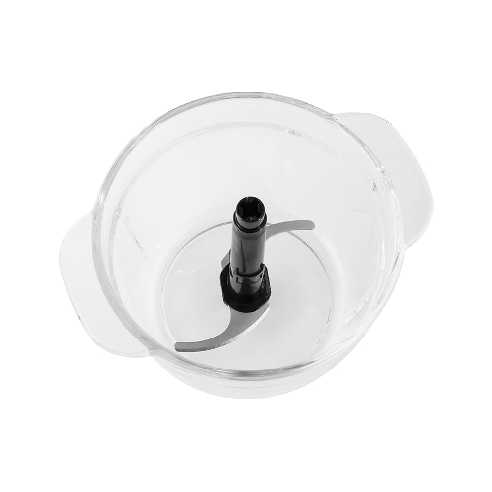 Russell Hobbs Zerkleinerer Elektrisch Mini [Glasbehälter mit Deckel] Desire Red (500ml, 2-flügeliges Edelstahlmesser, Mixer, Multi-& Universalzerkleinerer für Obst, Gemüse & Fleisch, 350W) 27132-56 9