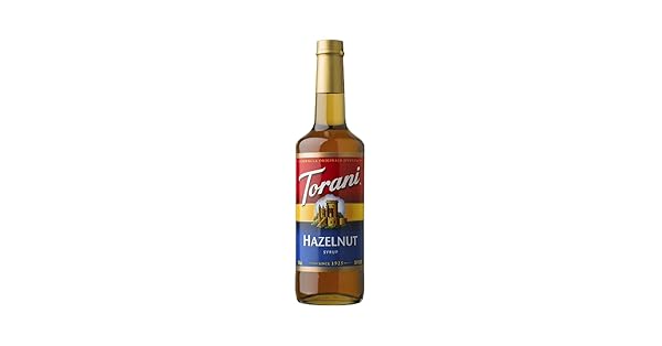TORANI SYRUP, CLASSIC HAZELNUT, 25.4-OUNCE BOTTLES (PACK OF...