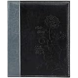 Artmag Photo Picutre Album 4x6 400 Photos, Extra Large Capacity Leather Cover Wedding Family Photo Albums Holds 400 Horizontal and Vertical 4x6 Photos with White Pages(Black)
