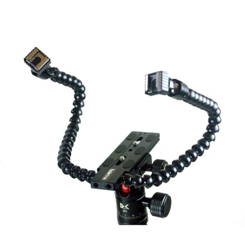 Koolertron 22 Spherical Fasteners Dual Arm Macro Flash Bracket
