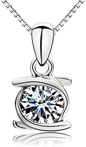 SW8 "LOVE & HEART" Series 18K White Gold Overlay Sterling Silver Pendant Necklace Jewelry Women Girl