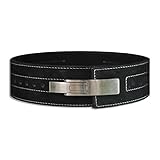 HHR Weight Lifting Lever Belt, Black, 10 mm, Medium (Waist 32-36 Inches)