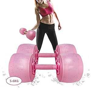 Water Filled Dumbbells Set For Men Women Travel Dumbbells Adjustable Dumbbells Weight Portable Exercise & Fitness Dumbbells For Men Women Non-Slip Dumbbell Up To 6KG