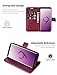 OCASE Samsung Galaxy S9 Case Leather Flip Wallet Case for Samsung Galaxy S9 Devices (Burgundy)