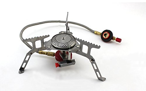 Qunqi Ultralight Outdoor Camping Stove Gas-powered Stove Cookout Butane Burner with box