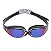 Bezzee-Pro Swimming Goggles Adult Adjustable Non Toxic Silicone Straps - UV Protected Anti-Fog Purple Color Lens - Fog Resistant Swim Goggle with Zipper Case Ear Plug and Nose Clip