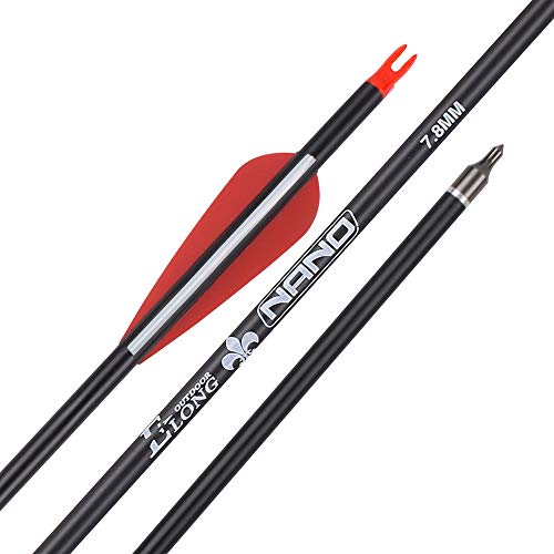 image for TY Archery 26 inch Carbon Arrow Hunting Arrows with 100 Grain Removabl