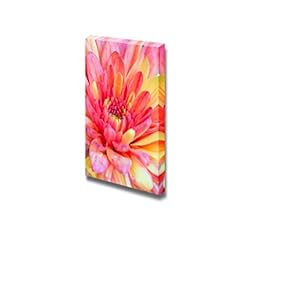 Canvas Prints Wall Art - Flower Close Up | Modern Wall Decor/Home Decoration Stretched Gallery Canvas Wrap Giclee Print. Ready to Hang - 18" x 12"