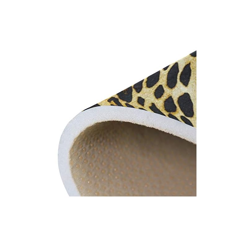 WowPrint - Alfombra Lavable y Ligera, diseño de Leopardo, 160 x 122 cm