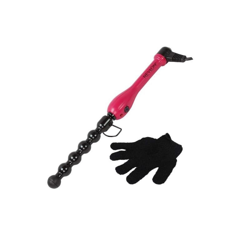 Revlon Salon High Heat Hair Curling Iron Ball Wand, Regular Bubble (main item)