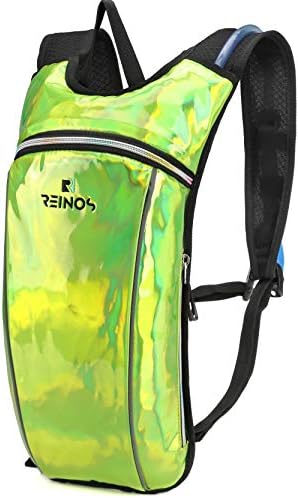 Hydration Backpack - Light Water Pack - 2L Water Bladder Included for Running, Hiking, Biking, Festivals, Raves