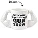 BigMouth Inc Welcome to the Gun Show Coffee Mug - Funny Coffee Mugs for Dad - Great Gag Gift and Gifts for Gym Lovers