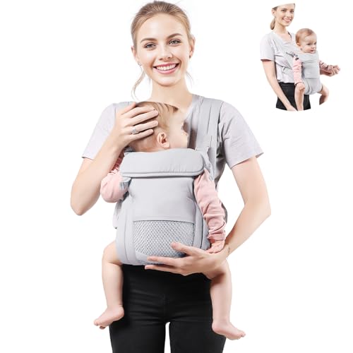 Shiaon Baby Carrier Newborn to Toddler, Cozy Baby Wrap Carrier(730lbs), Easily Adjustable