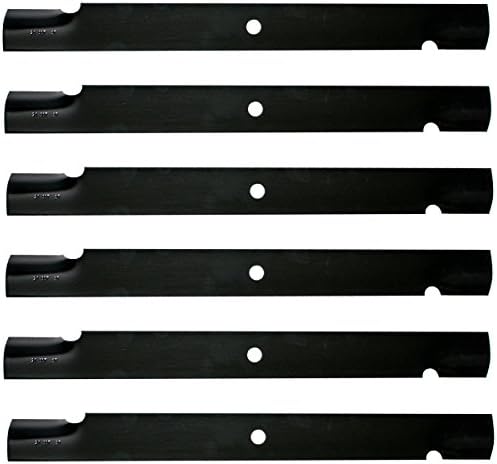 6PK 72" Deck Blades Replacement for Zero Turn Mowers 481709 Ferris 48112, 48113, 482882, Exmark Lazer Z 1-643006, 103-2531, Toro Turf Master 105-7784-03 ZTR