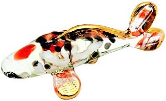 PertisFish Miniature Collectible Crystal Fancy Capp Fish Hand Blown Glass Art Fish Figurine Animals,No.16