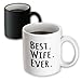 3dRose Best Wife Ever Fun Romantic Married Wedded Love Gifts Magic Transforming Mug, 11-Ounce