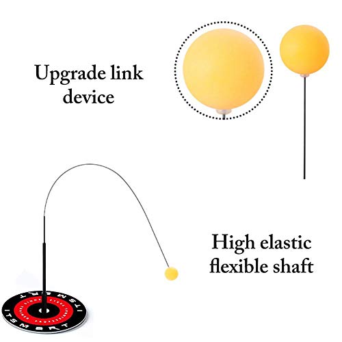 isilky Table Tennis Trainer,Paddle Tennis Training Equipment Rebound Robot, Table Tennis Rebound Trainer, Fixed Shaft Rapid Backbound Machine for Ping Pong Ball Training - Thumbnail 2