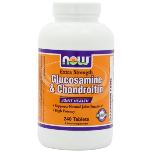 NOW Foods Extra Strength Glucosamine and Chondroitin Sulfate, 240 Tablets image
