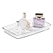 mDesign Cosmetic Vanity Tray, Storage for Makeup, Nail Polish, Perfume - Clear