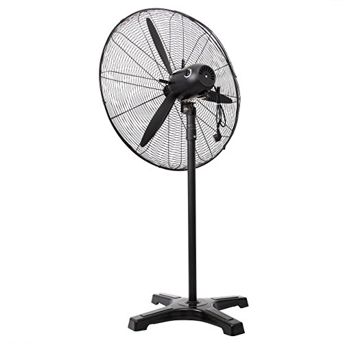 PanelTech Pedestal Fans High Velocity Metal Stand Industrial Fan 30 inch, 3 Speed Settings with 55"-71" Height Adjustment