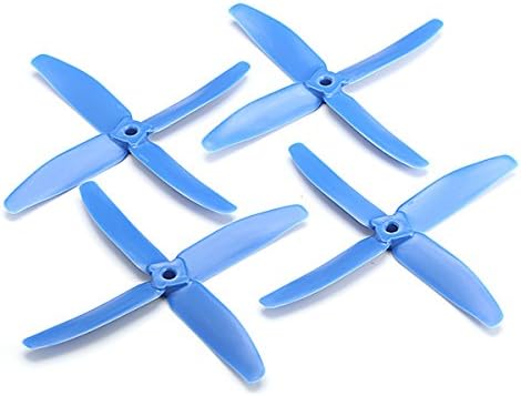 AvatarRC Geniune Gemfan 5040-4 (5x4x4) Quad Blue Propellers for 250 Size Quadcopters, Drones, and Multi-rotors - Perfect for 210mm to 300mm frames