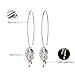 Christmas Gifts925 Sterling Silver Drop Earrings Natural Fresh Bell Flower Dangle Earrings, Handmade Unique Jewelry Gift for Women and Girls