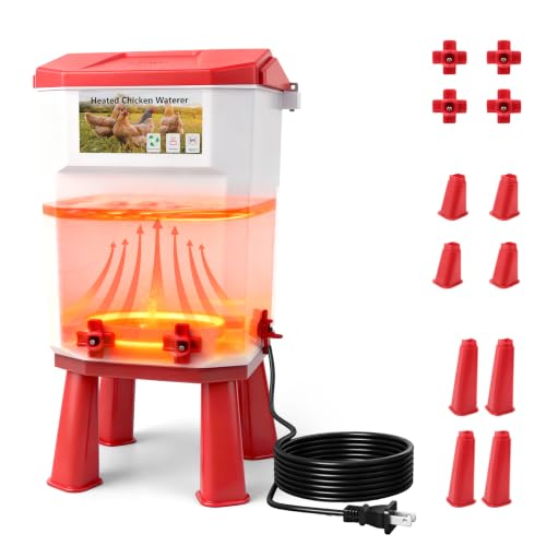 GIFANK Heated Chicken Waterer