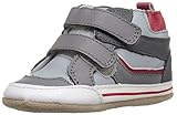 Robeez Boys' Greg High Top Sneaker, Greg Grey, 18-24 Months M US Infant