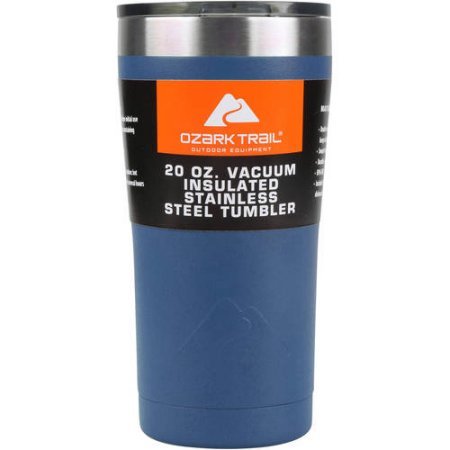 Ozark Trail 20-Ounce Double-Wall, Vacuum-Sealed Tumbler (1, Navy)