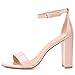 Moda Chics Women's High Chunky Block Heel Pump Dress Sandals