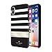 kate spade new york Black/White/Gold Stripe 2 Case for iPhone X/XS - Defensive Hardshell