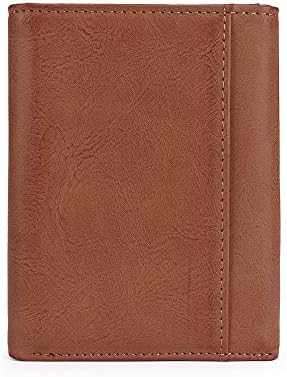 Phone Charging Wallet For Men and Women RFID Blocking Leather Card Wallet With ID Window Premium Portable Charger Power Bank