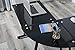 GreenForest L Shaped Computer Corner Desk with Tempered Glass Top 3-Piece PC Laptop Table Workstation for Home Office Study/Woking/Gaming,Black