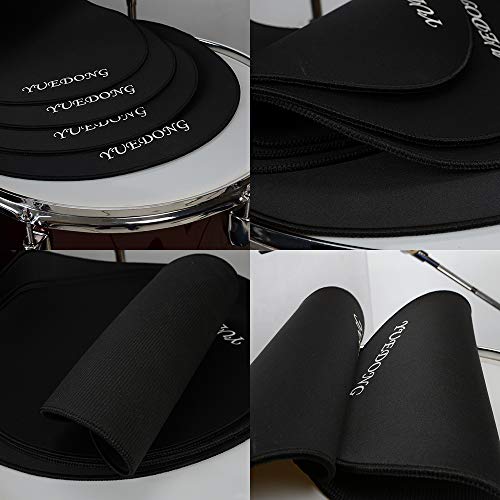 Drum Mute Kits Cymbals Pad Bass Drum Mute - Drum Mute 5 pcs 12” 13” 14” 16” 22” Cymbal Mute 4 pcs