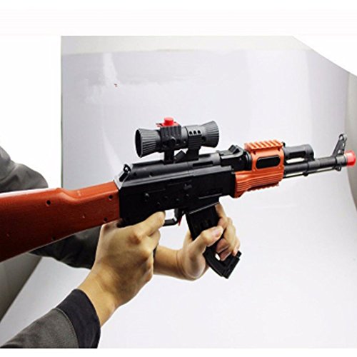 Polade 2in1 27inch AK47 Shooting Toys Gun Foam Dart and Water Polymer