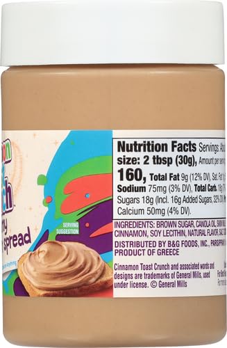 CINNAMON TOAST CRUNCH CREAMY CINNAMON SPREAD, 10 OUNCE