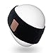 Rotibox Sweatproof Bluetooth Headband Headphone Headset Earphone Audio Music Headband Speakerphone w/Stereo Speaker & Microphone Hands-Free for Gym Exercise Fitness Sports Running - Black
