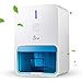 Jese Small Dehumidifier for Bathroom, 18oz Electric Quiet Mini Room Dehumidifier for 150-220 sq.ft Auto-Off Safe Dehumidifier for Kitchen, Bedroom, RV Trailer, Closet, Basement